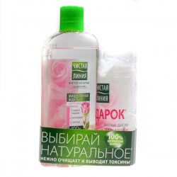 Мицеллярная вода Чистая линия 3 в 1 цветочная для всех типов кожи 400 мл