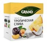 Чай, Grand Supreme (Гранд Суприм) 1.8 г 20 шт Тропическая слива с ярлычками пирамидки