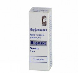 Нормакс, капли глазн. и уш. 0.3% 5 мл №1