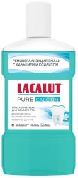 Ополаскиватель для полости рта Lacalut Пьюр кальций реминерализация эмали с кальцием и ксилитом 475 мл