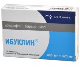 Ибуклин, табл. п/о 400 мг+325 мг №10